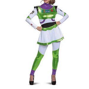 Toy Story 4 Adult Buzz Lightyear Jumpsuit Costume Womens Sz 4-6